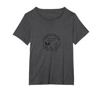 Living My Best Possum Life - Humour Animal Insolite T-Shirt, Femme Grandes Tailles, Chiné Foncé, 3X