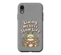 Living My Best Slow Life Grenouille Mignonne Coque pour iPhone XR