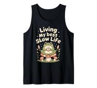 Living My Best Slow Life Grenouille Mignonne Débardeur