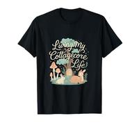Living My Cottagecore Life Champignon Forest Art T-Shirt