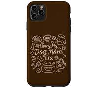 Living My Dog Mom Era, Funny Doodle Graphic Woman Coque pour iPhone 11 Pro Max