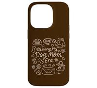 Living My Dog Mom Era, Funny Doodle Graphic Woman Coque pour iPhone 14 Pro