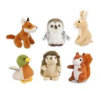 Living Nature Amz05wl 6 Pack Of Wildlife Buddies Soft Toys Various