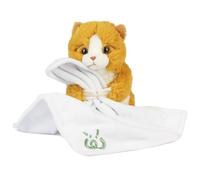 Living Nature Bébé Chaton Roux en Peluche | Inclut Une Couverture | Chat Doux et Moelleux | Jouet en Peluche Animal pour Nouveau-nés et Bébés | Naturli Écologique