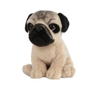 LIVING NATURE-Chiot Carlin peluche 16 cm pour tout âge