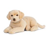 Living Nature Golden Labrador Géant, Chien en Peluche Doux et Réaliste, Peluche Écologique Naturli, 60cm, Doré