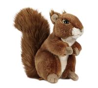 Living Nature Grand Écureuil, Écureuil en Peluche Doux et Réaliste, Peluche Écologique Naturli, 17cm, Red Squirrel