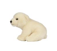 LIVING NATURE-Ourson blanc assis Living Nature - 30 cm
