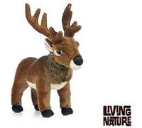 living nature - peluche cerf élaphe 32 cm G