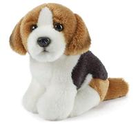 Living Nature Peluche Chien Réaliste 14 cm - Jouet Animal Qualité Premium Beagle