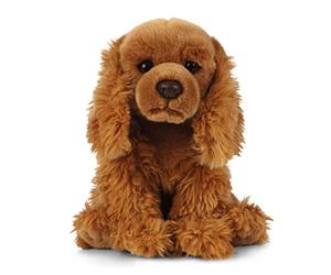 Living Nature, Peluche Cocker Spaniel Marron, Chien en Peluche Doux, Réaliste Jouets Animaux de Compagnie, Peluches Chiens à Collectionner, Doudou Cocker, Idée Cadeau pour Enfants, 22 cm