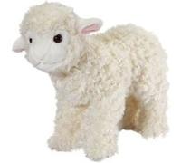 Living Nature Grand Agneau, Agneau en Peluche Doux et Réaliste, Peluche Écologique Naturli, 24cm, White