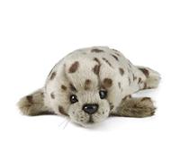 Living Nature, Peluche Phoque Commun, Bébé Phoque en Peluche Doux, Réaliste Jouets Animaux Marins, Peluches Animaux à Collectionner, Doudou Bébé Phoque, Idée Cadeau pour Enfants, 22 cm