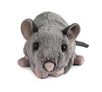Living Nature Rat avec Couinement, Rat en Peluche Doux et Réaliste, 18cm