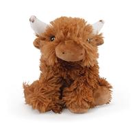 Living Nature SMOLS Vache des Highlands en peluche | Jouet doux cadeau pour enfants | Naturli en peluche respectueuse de l'environnement, marron