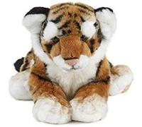 Peluche Living Nature - Bébé tigre (25 cm), Orange Rouge À Rayures Noires
