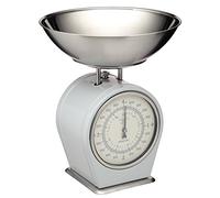 Living Nostalgia KitchenCraft Mechanical Kitchen Scales, 4 kg (8 lbs) - French Grey