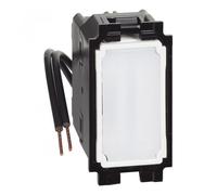 LIVING NOW Connecteur croisé avec LED blanche 1mod. K4004L