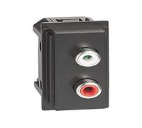 Living Now Module double Rca, noir