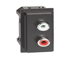 Living Now Module double Rca, noir