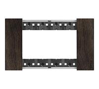 Living Now Plaque 4 modules en bois, noyer