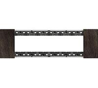 Living Now Plaque 6 modules en bois, noyer