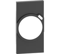 LIVING NOW Plaque Prises 2P+Z schuko + USB 2mod. noir KG63