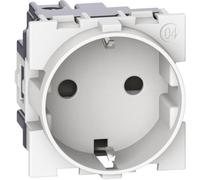 LIVING NOW Prise 2P+Z Schuko Borniers à vis 2mod. blanc KW4141