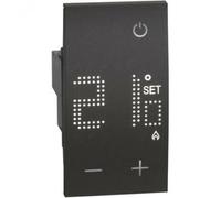 Bticino Thermostat d'ambiance Living Now 230 V 2 modules Noir