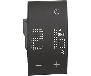 Living Now Thermostat d'ambiance 230 V 2 modules Noir