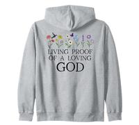 Living Proof of a Loving God Quote Christian Jesus Loves You Sweat à Capuche