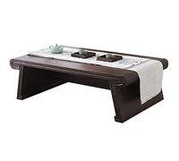 Living Room Zen Tea Table Retro Low Table Coffee Table Japanese Tatami Table Coffee Table Suitable for Bay Window (Size : 80x50x30cm)