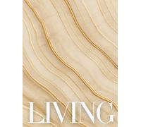 LIVING - SILENT HARMONY: Minimalist and Timeless Oversized Decorative Book with Blank Numbered pages for Coffee Table Styling. Aesthetic Home Accent, ... and Versatile, for Display or Personal Use.