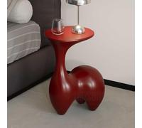 Living Table d'appoint sculpturale en forme de lapin, table d'appoint créative blanc ivoire, table basse en forme d'animal mignon pour salon, chambre à coucher, table de nuit, chambre à coucher