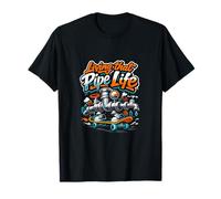 Living That Pipe Life Planche à roulettes Motif Plombier T-Shirt
