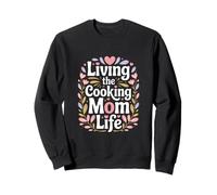 Living The Cooking Mom Life Kitchen Heart Sweatshirt