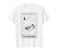 Living The Dead Life The Dreamer Squelette Tarot Halloween T-Shirt