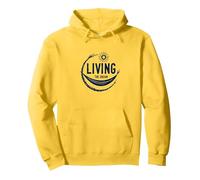 Living The Dream Hamac pour se détendre au Soleil Sweat à Capuche, Unisexe pour Adultes, Citron, S