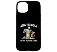 Living The Dream One Bad Decision At A Time Canard et raton laveur Coque pour iPhone 15 Plus
