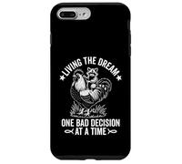 Living The Dream One Bad Decision at a Time Funny Raton Laveur Coque pour iPhone 7 Plus/8 Plus