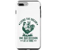 Living The Dream One Bad Decision at a Time Funny Raton Laveur Coque pour iPhone 7 Plus/8 Plus