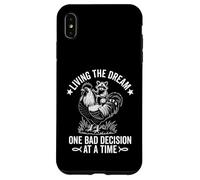 Living The Dream One Bad Decision at a Time Funny Raton Laveur Coque pour iPhone XS Max