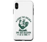 Living The Dream One Bad Decision at a Time Funny Raton Laveur Coque pour iPhone XS Max