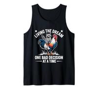 Living The Dream One Bad Decision at a Time Funny Raton Laveur Débardeur