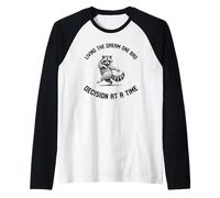 Living The Dream One Bad Decision at a Time Funny Raton Laveur Manche Raglan