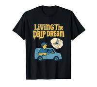 Living The Drip Dream Plumber Design rétro T-Shirt