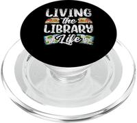 Living The Library Life Dictons Livres Librarian Lover PopSockets PopGrip pour MagSafe