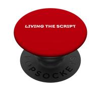 Living The Script - Drama Student Theatre Acting PopSockets PopGrip Adhésif