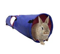 Living World Tunnel Tunnel pour Petits Animaux pour Lapins et cochons d'Inde Bleu/Rouge 61397