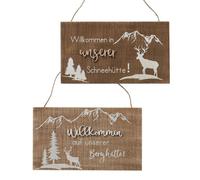 LivingActive Forestis Pancarte Bienvenue dans notre chalet de montagne !